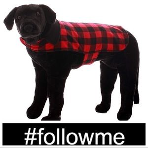 Adorable! #FollowMe Plaid Dog Coat